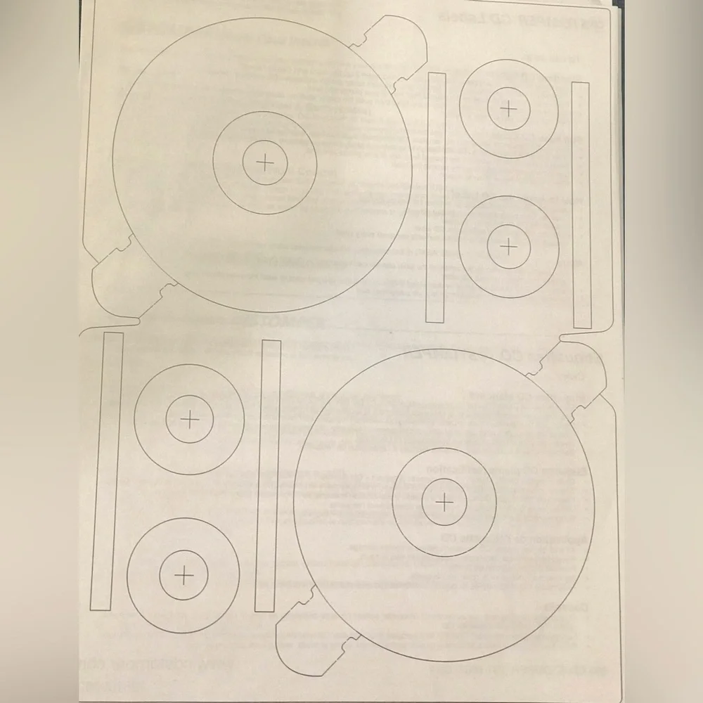 CD/DVD Labeling System